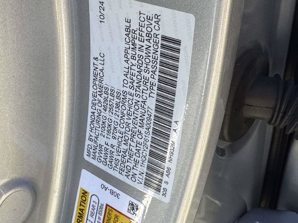 2025 Honda Accord Hybrid EX-L