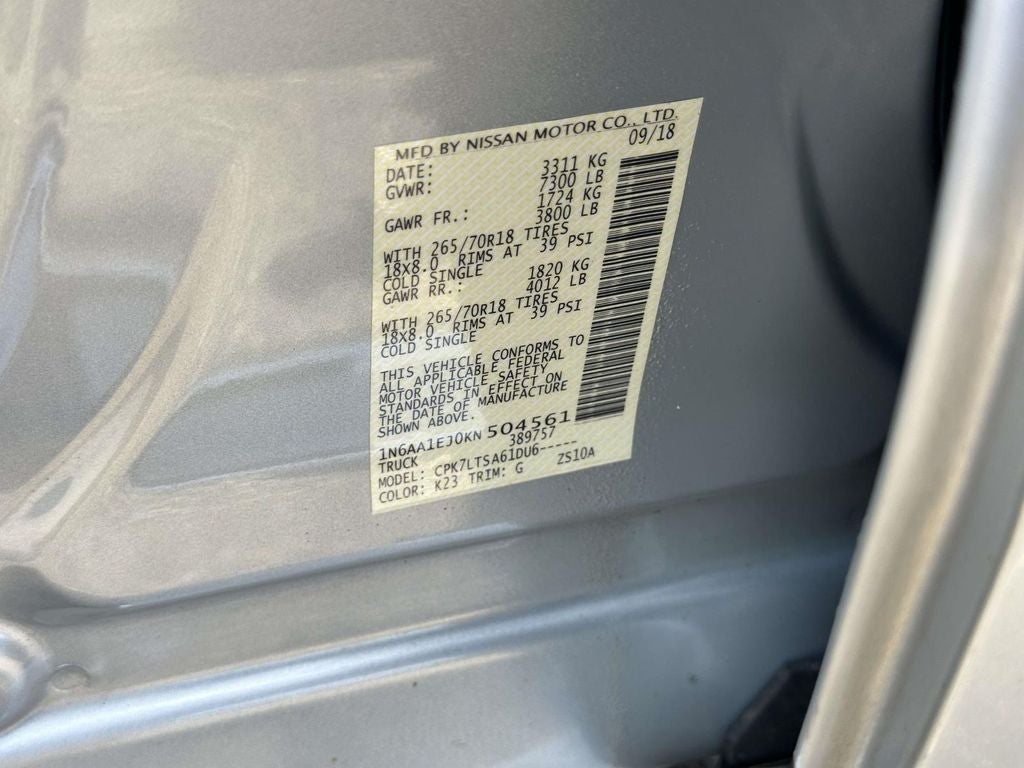 2019 Nissan Titan SV