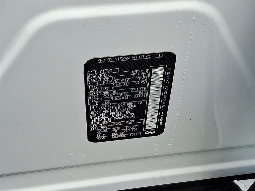 2023 INFINITI QX50 LUXE