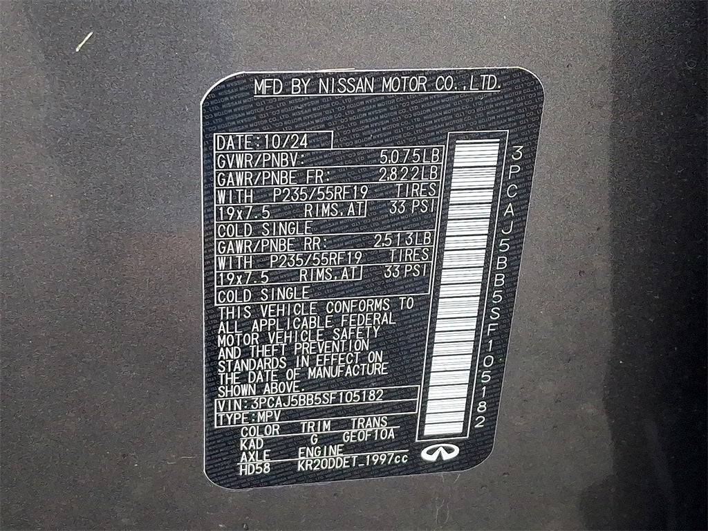 2025 INFINITI QX50 LUXE AWD