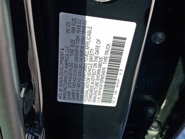 2023 Honda Ridgeline Sport