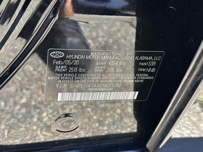 2020 Hyundai Sonata SE