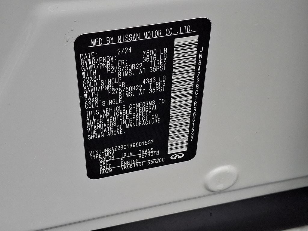 2024 INFINITI QX80 SENSORY 4WD
