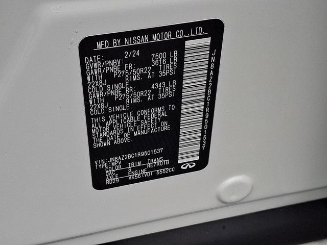 2024 INFINITI QX80 SENSORY 4WD