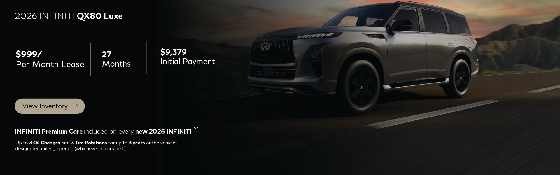 QX80 Luxe Offer